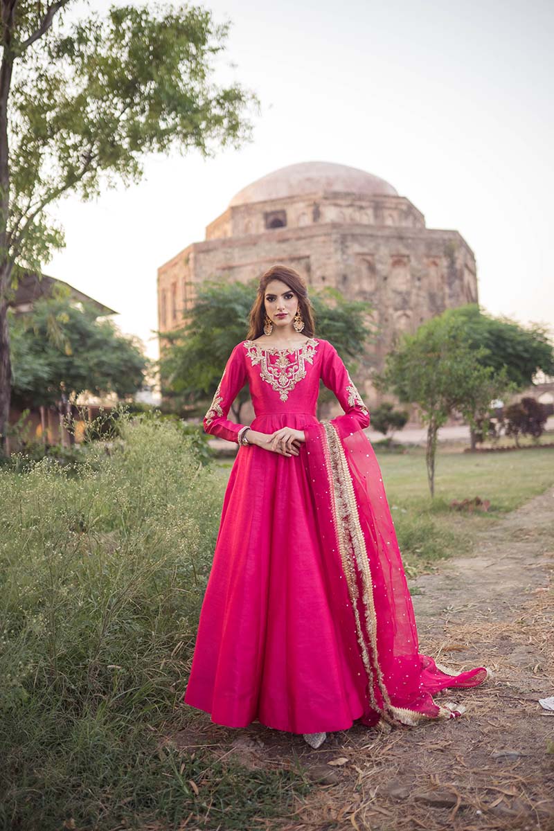 Hot Pink Formal Maxi